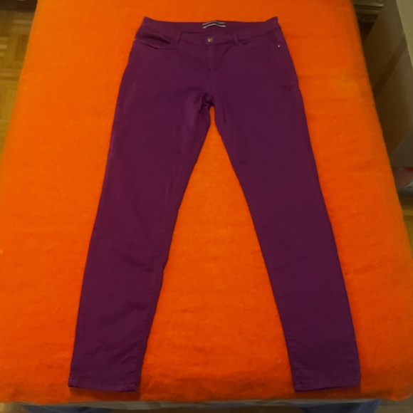 Massimo Dutti purple stretch skinny jeans EUC - Picture 3 of 8